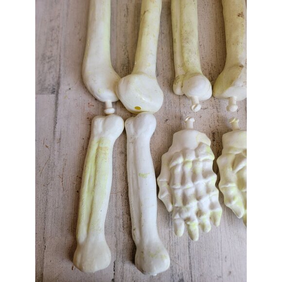 Vintage glow dark bones hand arm set Halloween home decor unique - Picture 2 of 13